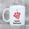 St. Bernard, Saint Bernard, Alpine Mastiff, Bernhardiner - cup with a dog, cute cup with graphics, a gift with your photo from the Art-Dog brand