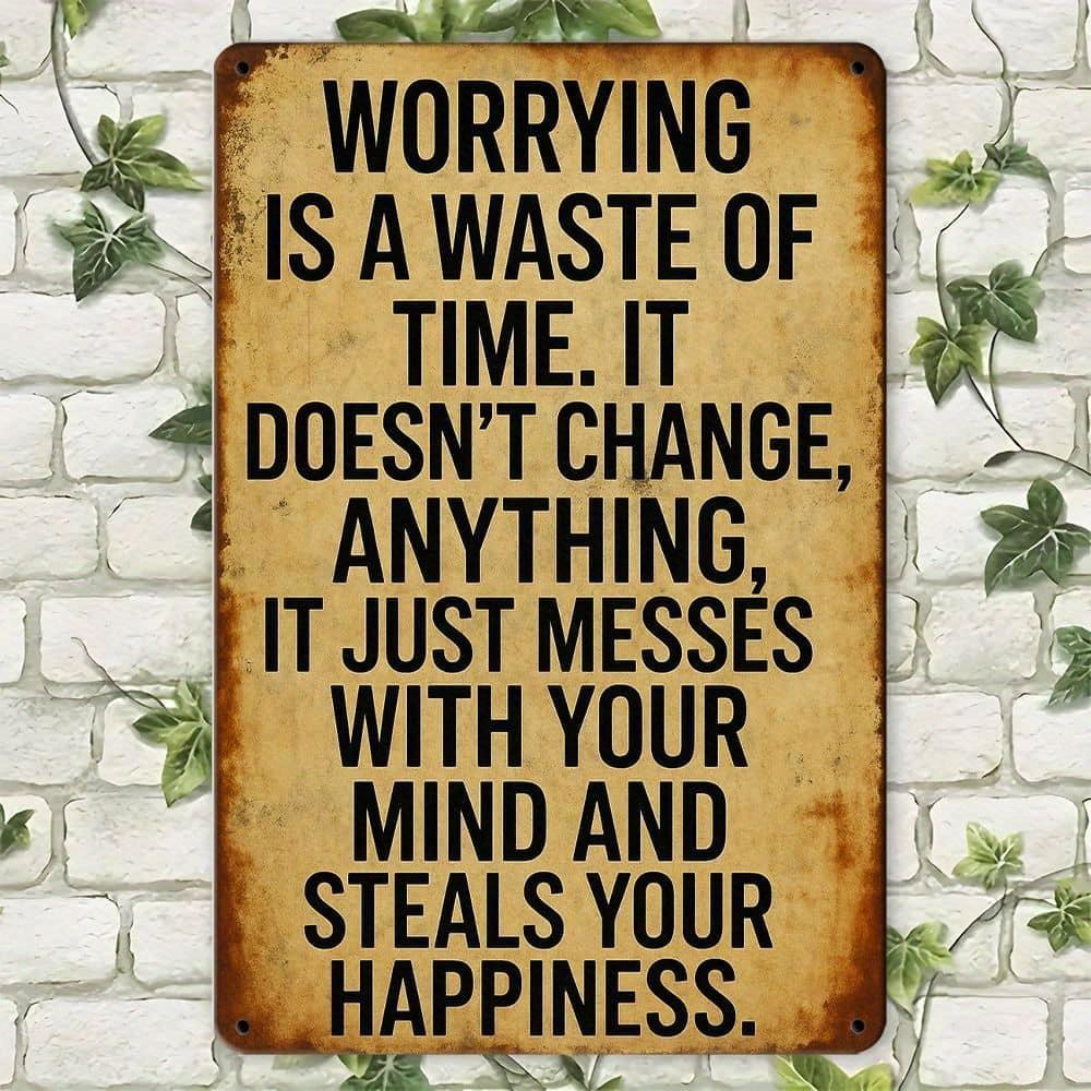 20x30cm Vintage Iron Wall Art for Bar & Cafe