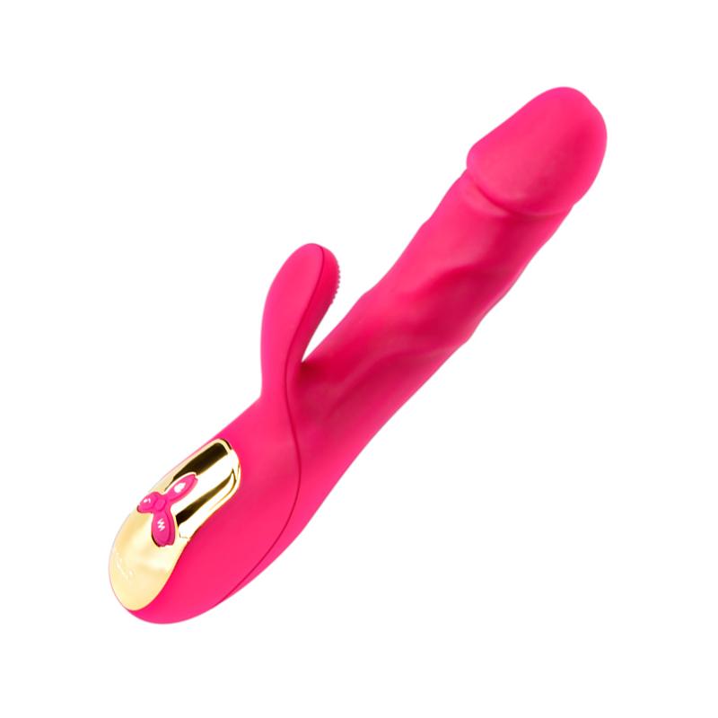 Magnetic Pulse Automatic Thrusting Vibrator for Women Heating Telescopic Masturbation G-spot Clitoral Stimulation Sex Toy