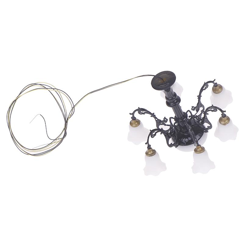 Miniatyr Dukkehus Taklampe Vegglampe Skrivebordslampe Mini LED-belysning Hjemmedekorasjon Dukke Møbler Leke Kan Være Sterk