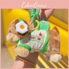 Clothes Dachshund Wear With Headphones Plush Keychain Bag Pendant Kids Gift