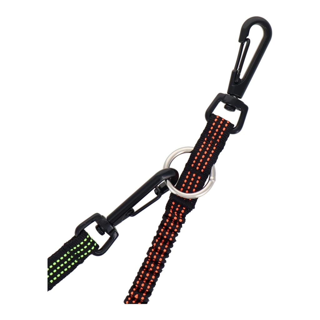 Sankyo Corporation DBLTACT Sicherheitsschnur aus Stoff, schwarzer Haken, Tragkraft 1 kg, orange, DT-ST-15BKO