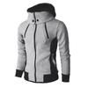 Men's Autumn & Winter Hooded Zipper Sweatshirt: Casual Sports Outdoor Fake Two-Piece Jacket