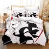 Girls Chainsaw Man Makima Bedding Set Printed Bed Set Duvet Cover Sheet Pillowcase Soft Quilt Cover Full Queen King Size