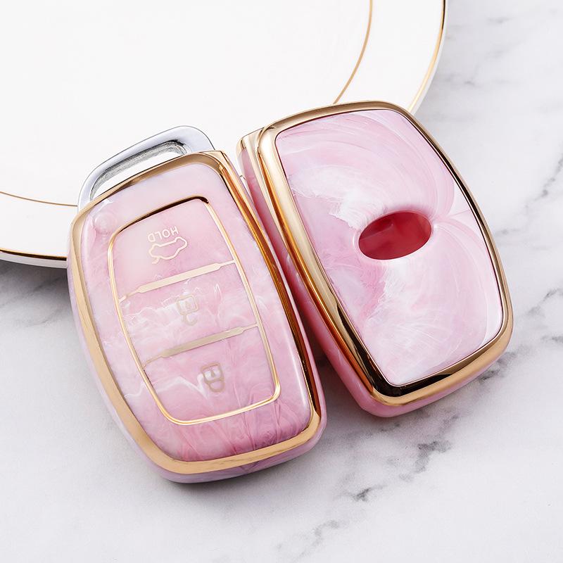 Moderne Autoschlüsselhülle für ix25, ix35, Sonata, Elantra, Mistra - Schützende Schale Tasche