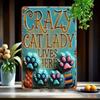 Metalen Poster Kat Vintage Blikbord 12x8 Inch Wanddecoratie voor Huis Bar Cafe