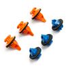 38pcs Retainer Clips Car Fender Flare Blue+Orange 75495-35010 75397-35010