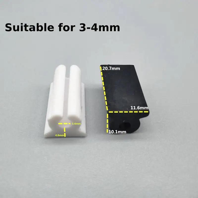 

10 шт. U-образные напольные накладки на ножки мебели, пластиковые прямоугольные нескользящие накладки на ножки стульев, защитные накладки на пол, накладки на ножки стульев Black