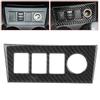 Carbon Fiber Sticker Center Console Cigarette Lighter Panel Trim Cover Interior Car Accessories Fit
