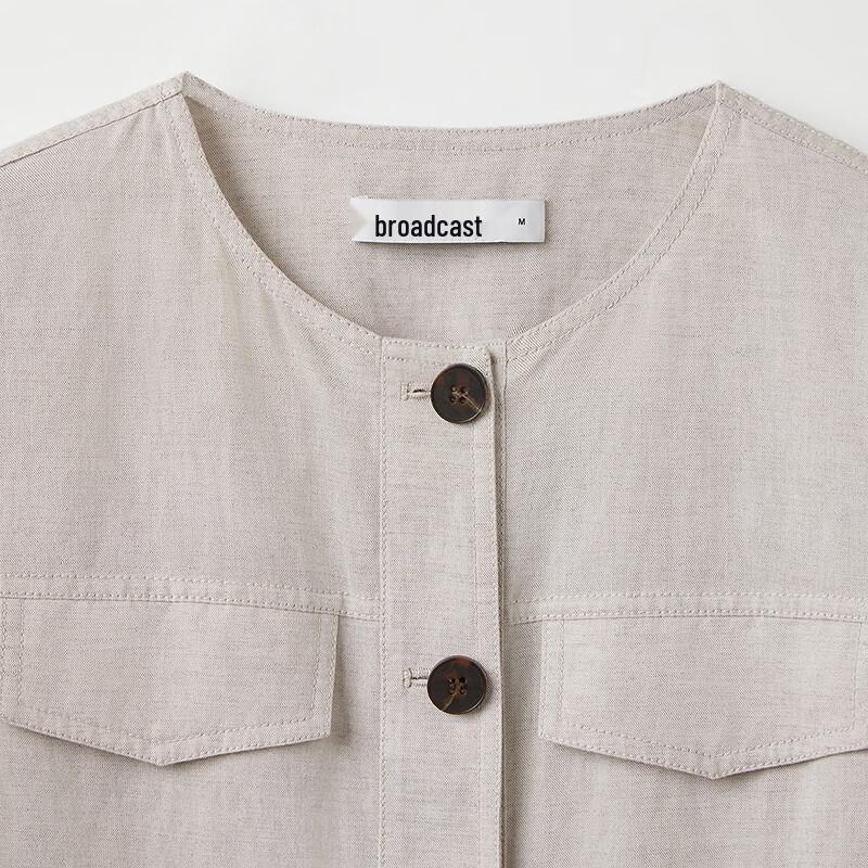 Broadcast Women's Lightweight Loose-Fit Short-Sleeve Cropped Top