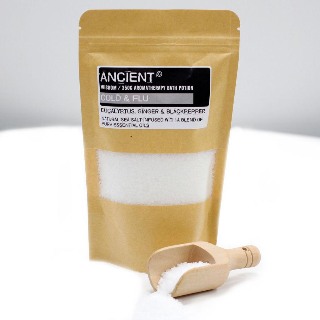 2x Aromatherapy Bath Salts - Eucalyptus Cold and Flu 350g
