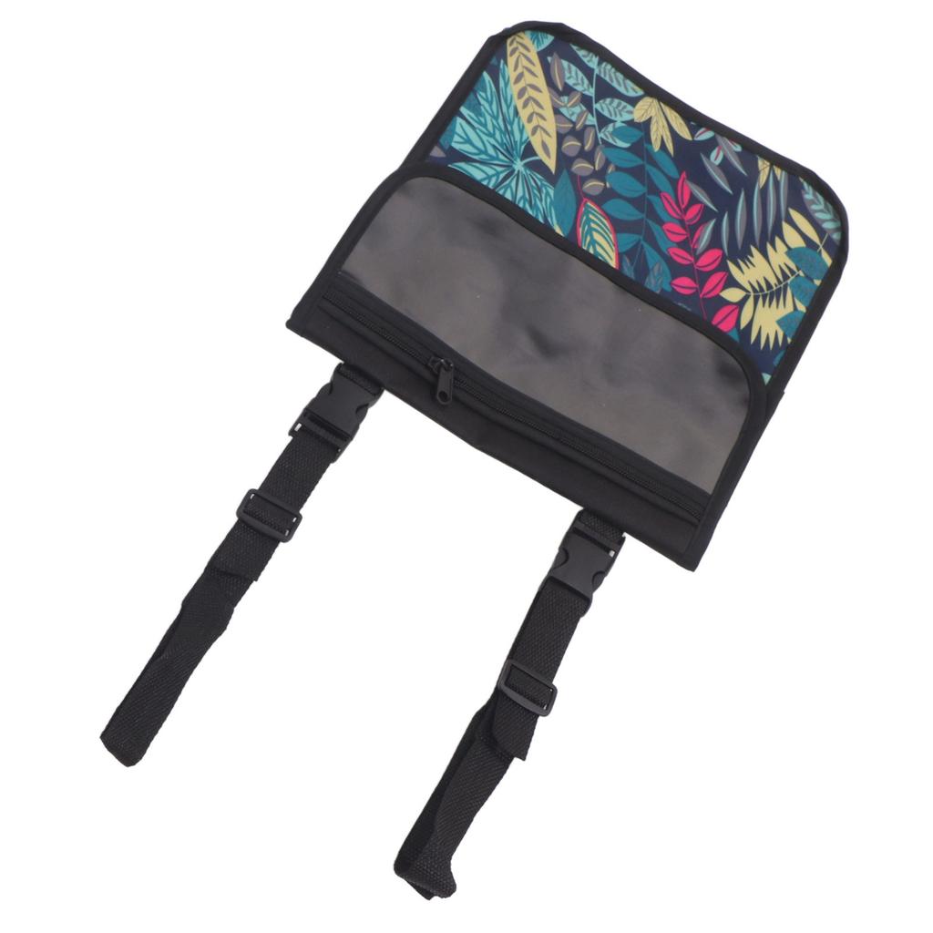 Wheelchair Bag Large Capacity Oxford Cloth Waterproof Dustproof Handlebar Bag with Lanyard