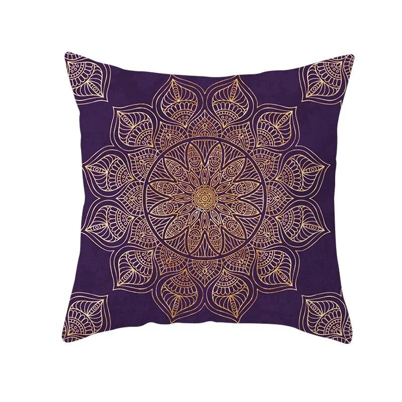 Moroccan Polyester Pillowcase 45x45cm Bohemian Hippie Sofa Cushion Cover Geometric Mancha Lo Print Home Decor