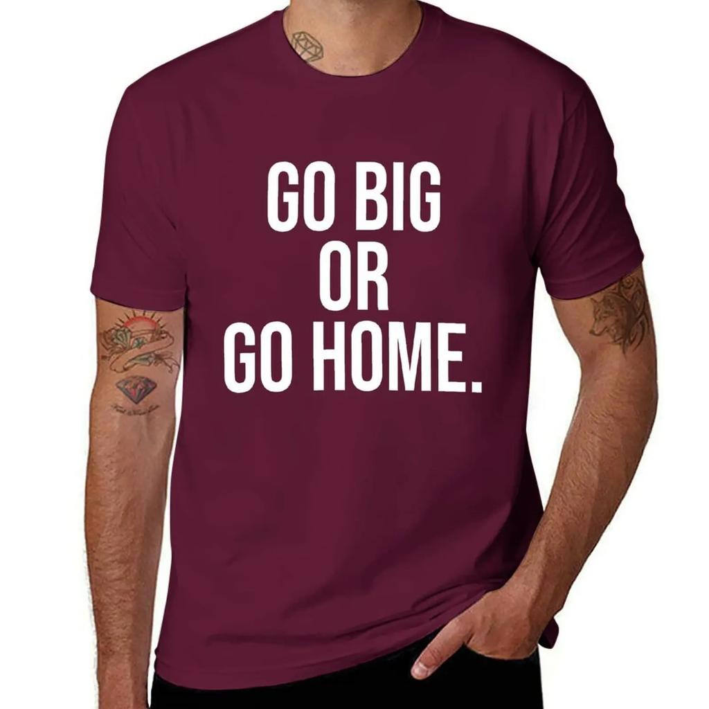 Ga groot of ga naar huis. T-shirt shirts grafische t-shirts anime t-shirt herenmode