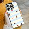 Creative P-Pingu Penguin Phone Case For iPhone 16 17 15 14 12 13 Pro Max Black Color Shockproof Cover