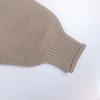 Women's Loose High Neck Pullover Sweater for Autumn/Winter 2026 - Plus Size European/American Style