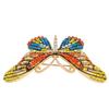Rhinestone Brooch Colorful Fade Resistant Beautiful Elegant Women Lapel Pin for Hat Scarf Sweater Bag
