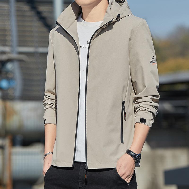 

Jacket Men s Hooded Work Clothes Spring Clothes New Style Men s Korean Style Slim Youth Versatile Casual Top Jacket M