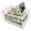 Transparent Acrylic NVMe Expansion Board Case for Raspberry Pi 5, PCIe To M.2 SSD Adapter