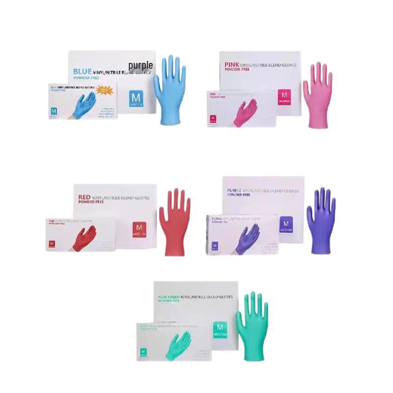 Food Grade Disposable Nitrile Gloves - Waterproof & Oil-proof for Catering, Home, Beauty, Hairdressing, Nail Art, Tattoo