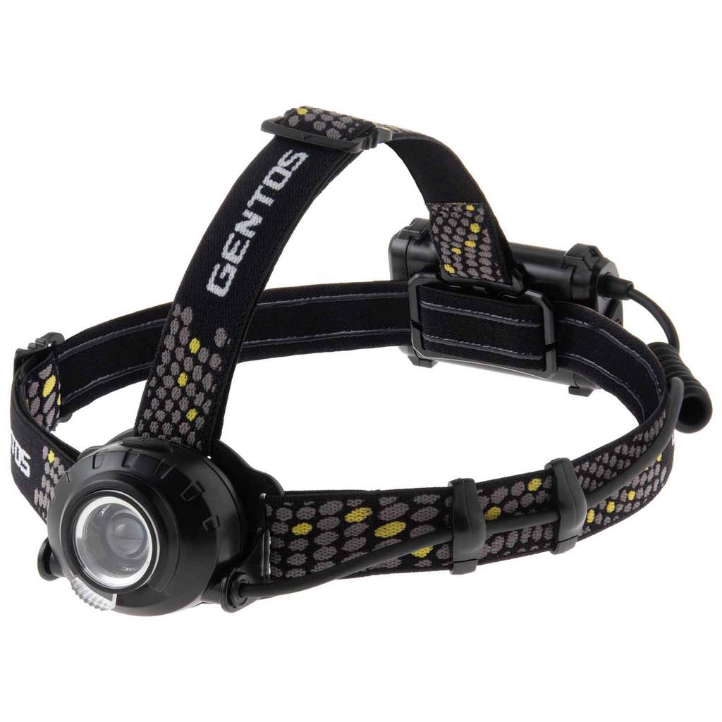 GENTOS LED USB 520 6 Hours of Operational Run Rear Recognition Requires a Rechargeable Battery or 3 AA Batteries ANSI Head W x D x H HLP-2103