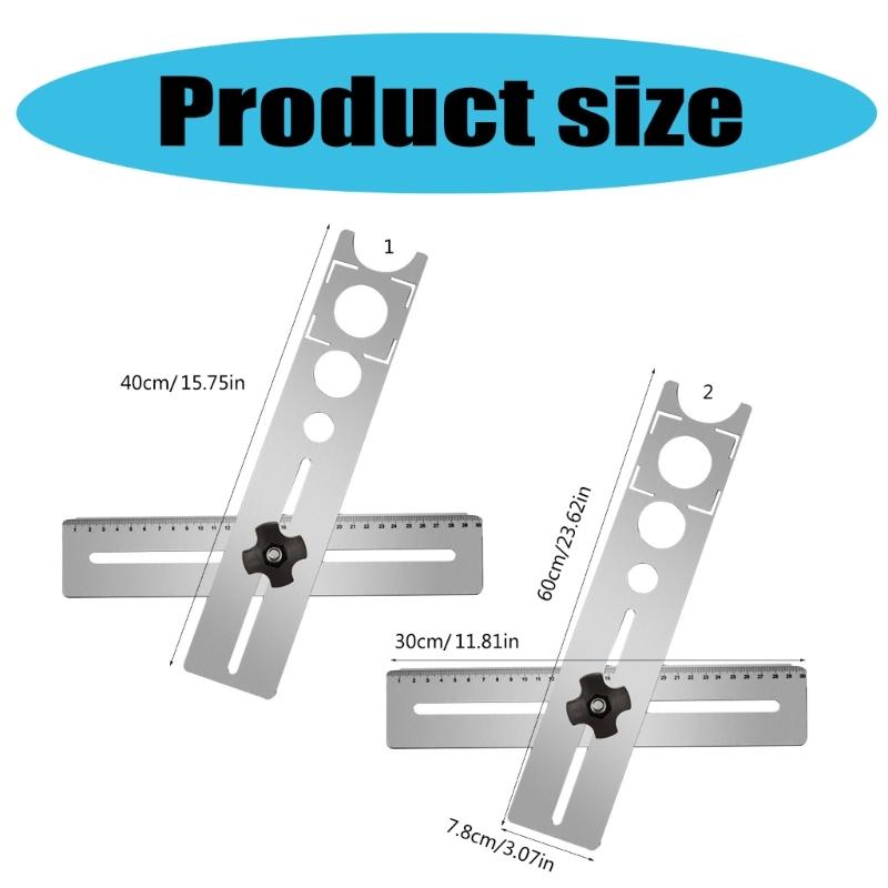 Alloy Tile & Glass Hole Locator Adjustable Angles with Antislip Base Builtin Water Cooling System For Various Materials