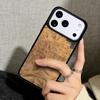 Capa Case for iPhone 17 Air 16 Pro Max 15 Plus 11 13 Mini 14 12 Back Phone Cover Luxury Wood Resin Protective