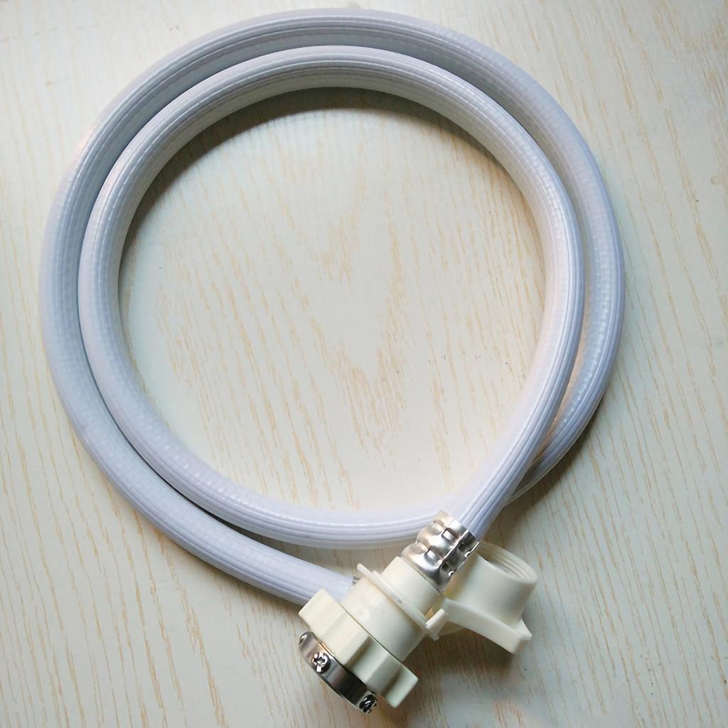 PVC Washing Machine Water Inlet Pipe with Steel Connector Extension Tube Washing Machine Hoses for Water Injection