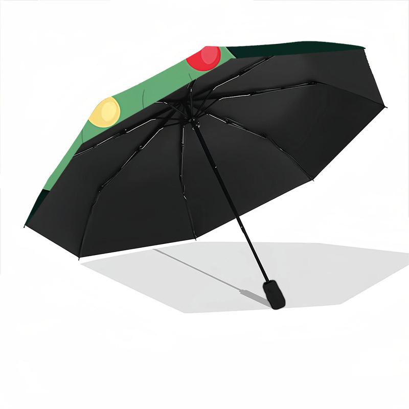 1pc Christmas Cute Dog Fashionable Auto Opening/Closing Folding Umbrella with 8 Bones, Windproof Portable, Daily Use153