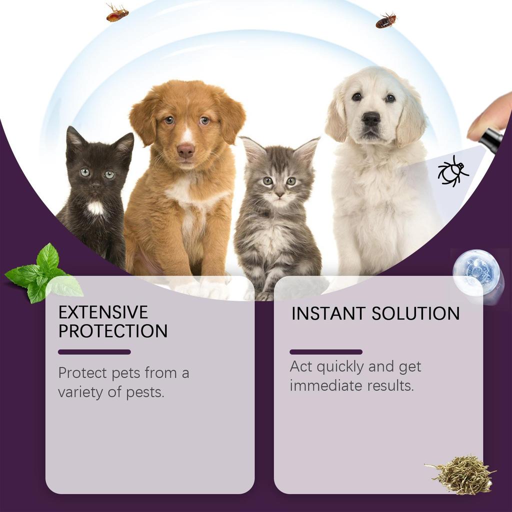 YEGBONG Pet Dewormer Spray Protect Your Beloved Pets with Gentle Ingredients and Healthy Bug Spray.