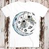 Astronaut Universe Is My Playground Illustration Art Super Cool Best Gift Top Tee T Shirt 8846