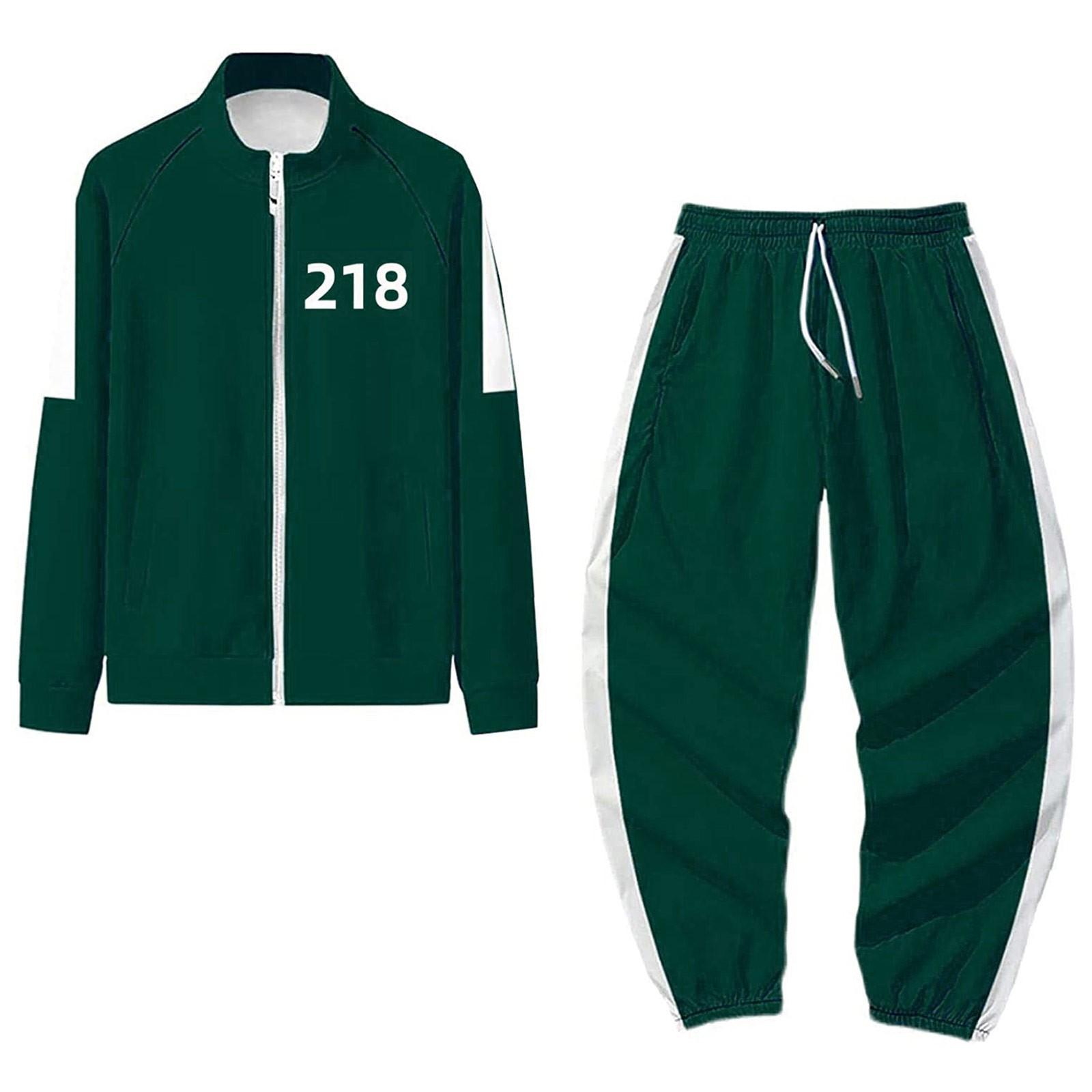 

Merch Hoodie Pants Two Piece Set Tracksuits XXXXXL зелений