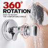 2 Pack Electroplated Shower Head Bracket with Suction Cup Sprayer Holder  Shower Room
