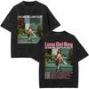 T-shirt Grafica Lana Del Rey Occhi Vintage Lavata Uomo Donna Moda T-shirt Oversize a Maniche Corte Maschile Casual Cotone