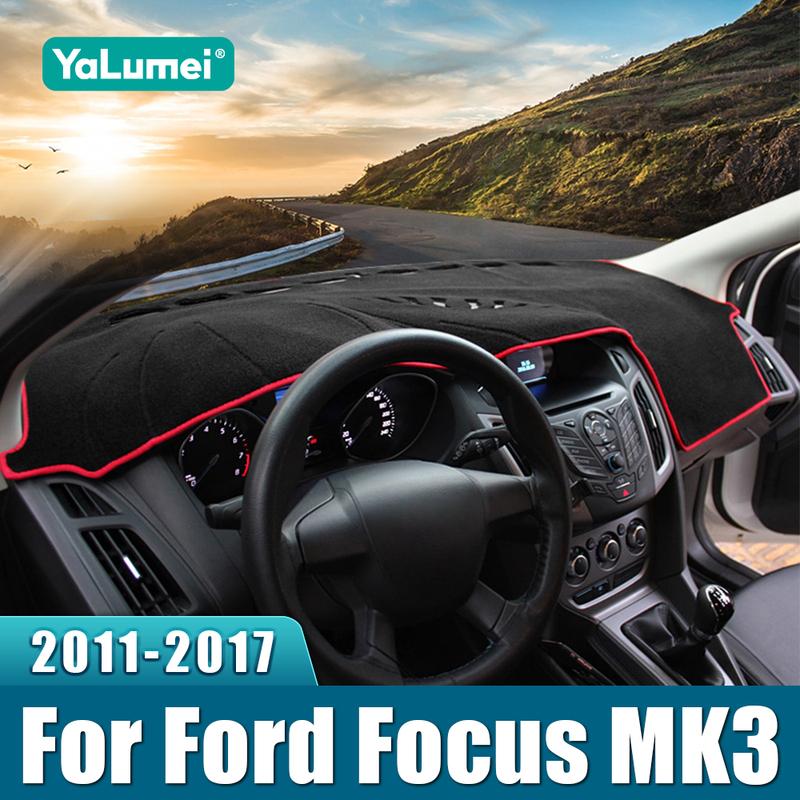 For Ford Focus 3 MK3 2011 2012 2013 2014 2015 2016 2017 Car Dashboard Sun Shade Cover trument Desk Non-slip Mat Accessories