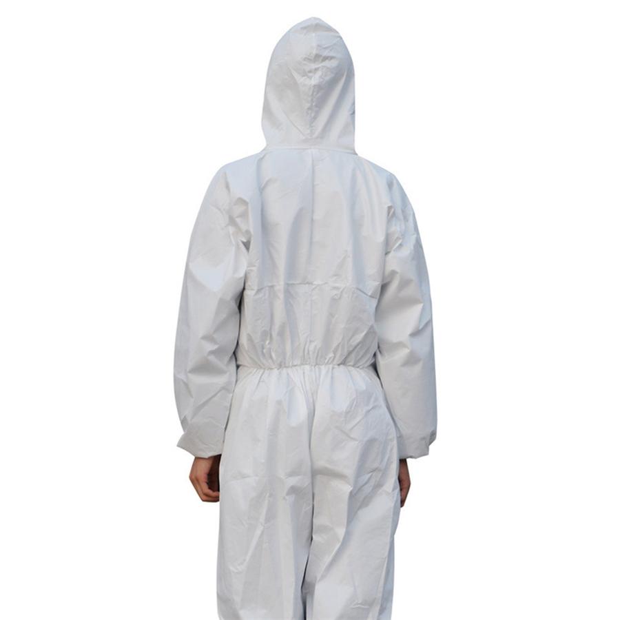 2Pcs Hazmat Suit Thickened SMS Anti-Virus Protection Clothing Safety Coverall Isolation Disposable