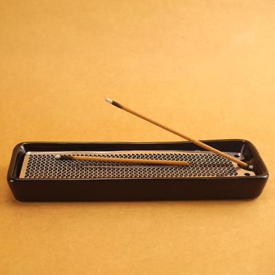 Stylish Ceramic Incense Burner with Lid, Simple Design, Fits Aroma, Cone, and Stick Incense, Easy To Clean, Asian Style, Relaxation, Soothing, Yoga,