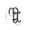 1/5pcs Double S-shape Hooks Multi Functional Storage Rack Shower Wiper Hooks for Clothes Hats Bathroom Phone Holder