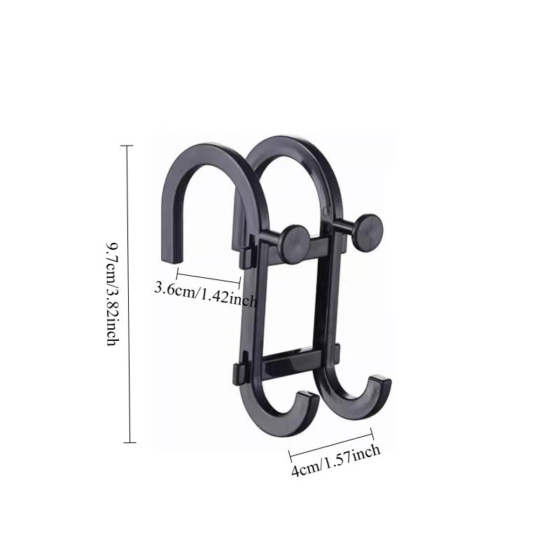 1/5pcs Double S-shape Hooks Multi Functional Storage Rack Shower Wiper Hooks for Clothes Hats Bathroom Phone Holder