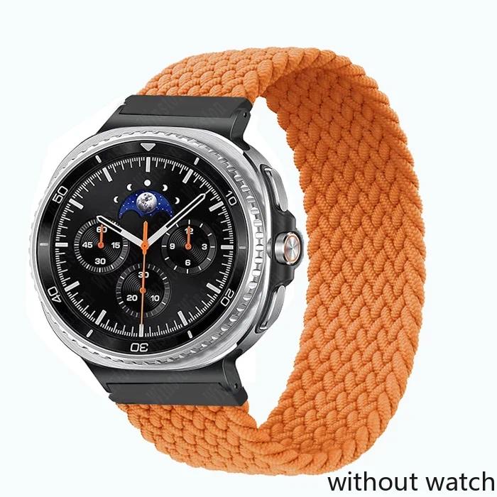 Elastic Braided Solo Strap for Samsung Galaxy Watch 8/8 Classic 40mm 44mm 46mm Nylon Band for Galaxy Watch Ultra(2025) 47mm Brac