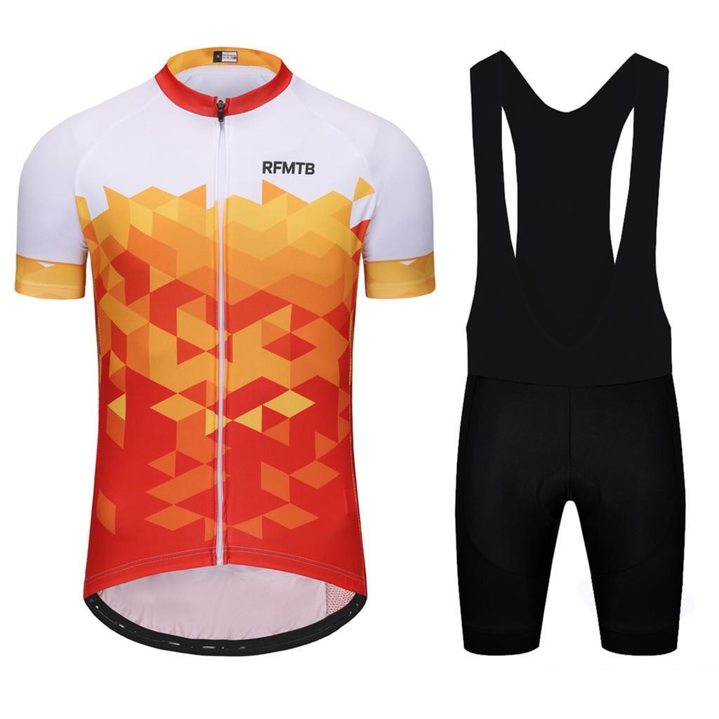 Profesjonalna koszulka kolarska z krótkim rękawem Maillot Ciclismo Męskie zestawy koszulek kolarskich Letni oddychający strój kolarski