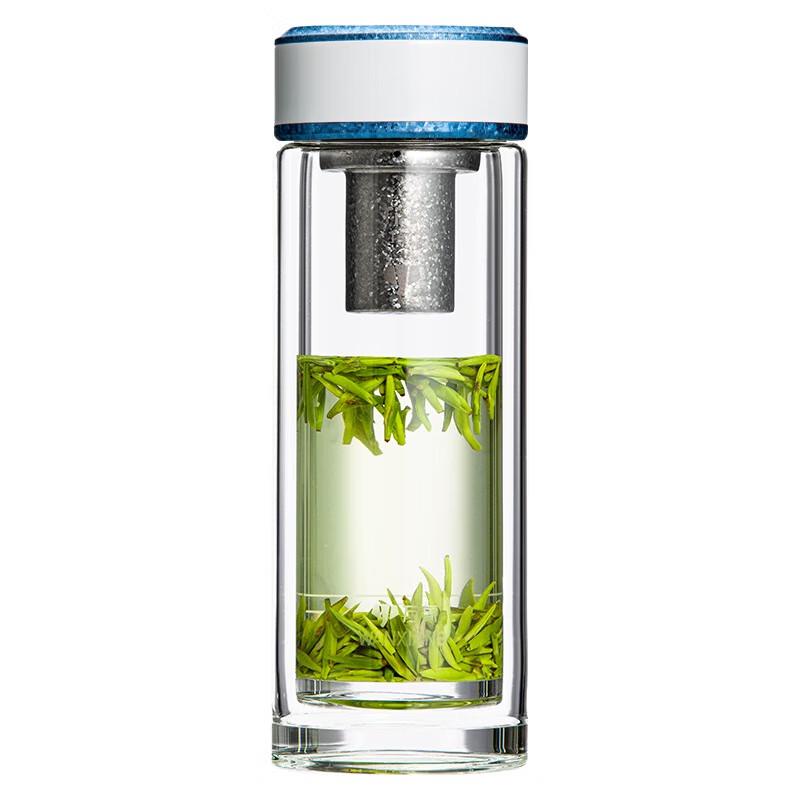 WANXIANG Double-Layer Antibacterial Glass Cup