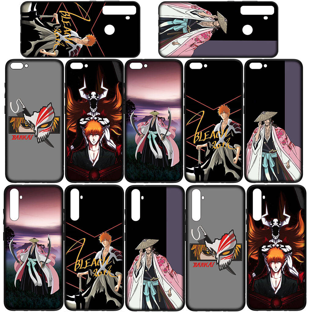 For iPhone 16 15 Xiaomi Redmi Note 14 13 12 11 Pro Max X 8 16e Samsung Galaxy S25 S24 S23 Moto OPPO Kyoraku Shunsui Bleach Kurosaki Ichigo Phone Case