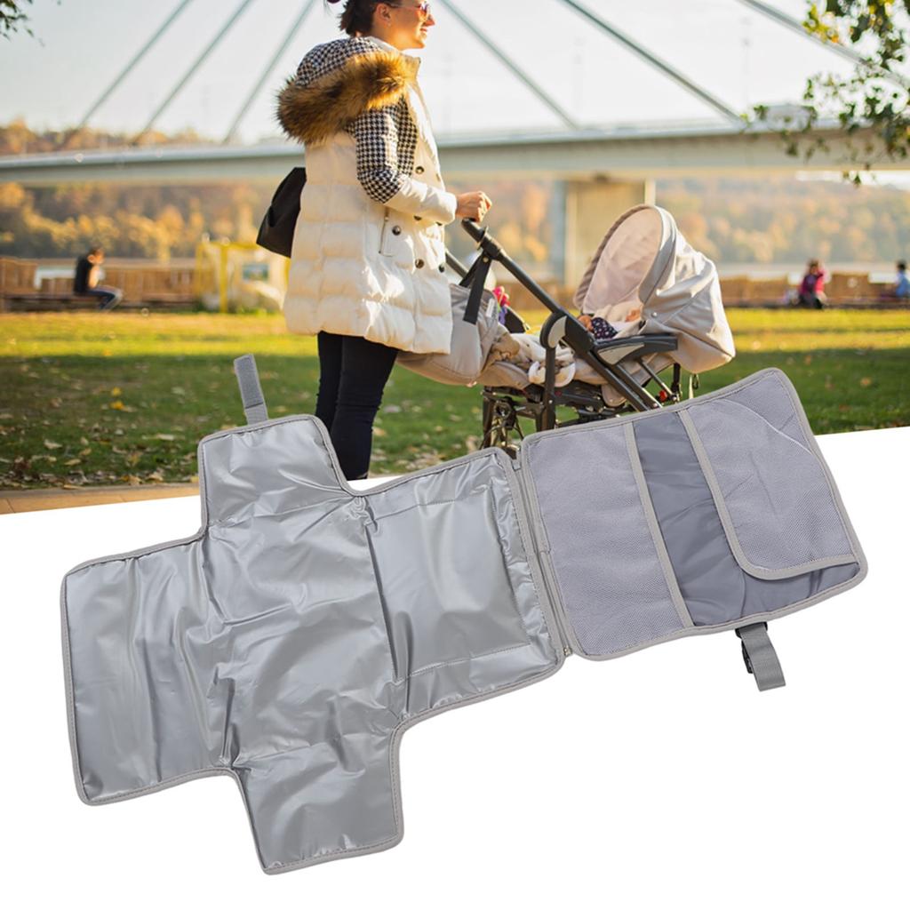 Baby Diaper Pad Waterproof Portable Travel Foldable Changing Pad with Hanging Straps