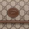 Gucci GG Supreme Retro Messenger Crossbody Bag Beige Canvas Brown Leather Gold Hardware Daily Use 715767-92THG-8563