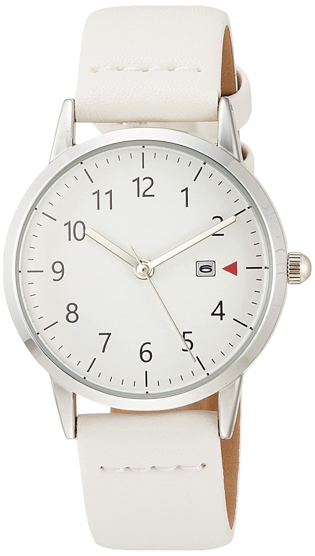 

[Fieldwork] Watch Analog Grand Date Leather Strap FSC149p-1 Women s White