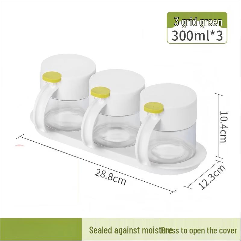 

CHAHUA Dotted Glass Seasoning Jar and Salt Shaker Set 28.8x12.3x10.4 cm