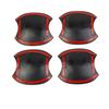 For Toyota Tundra   Carbon Fiber Side Door Handle Bowl Cover Trim 4pcs