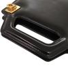 Used AUTHENTIC Salvatore Ferragamo 213494 Gancini Wanda Mini Hand Bag Black Leather