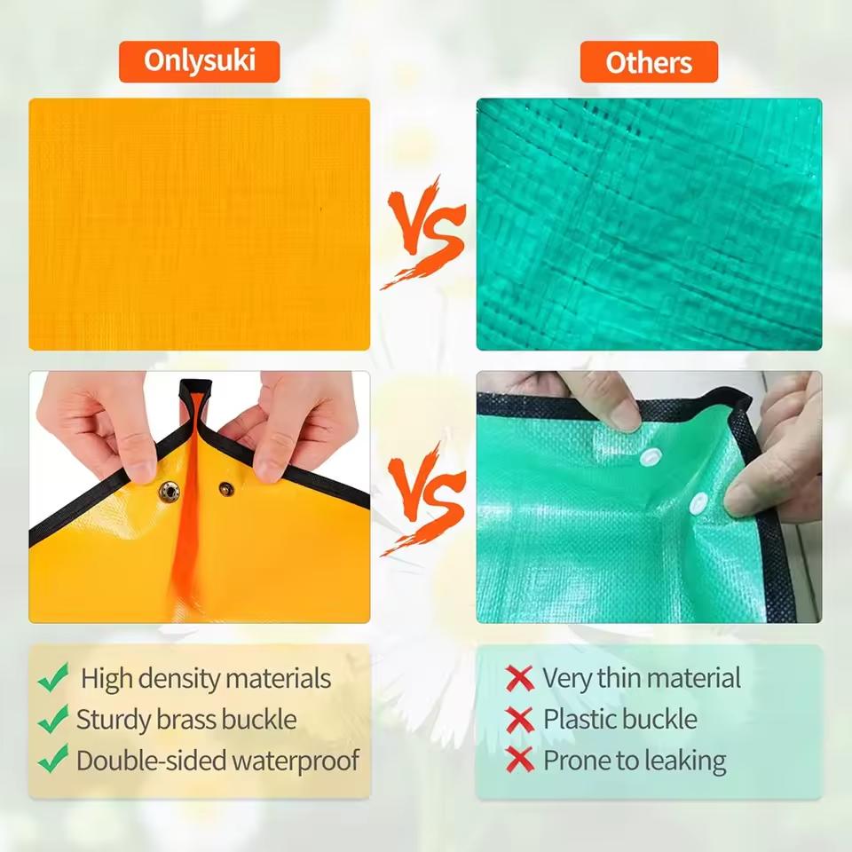 1PC Flower Pots Transplanting Mats Gardening Planting Mat PE Plant Repotting Mat Foldable Waterproof Gardening Potting Pad